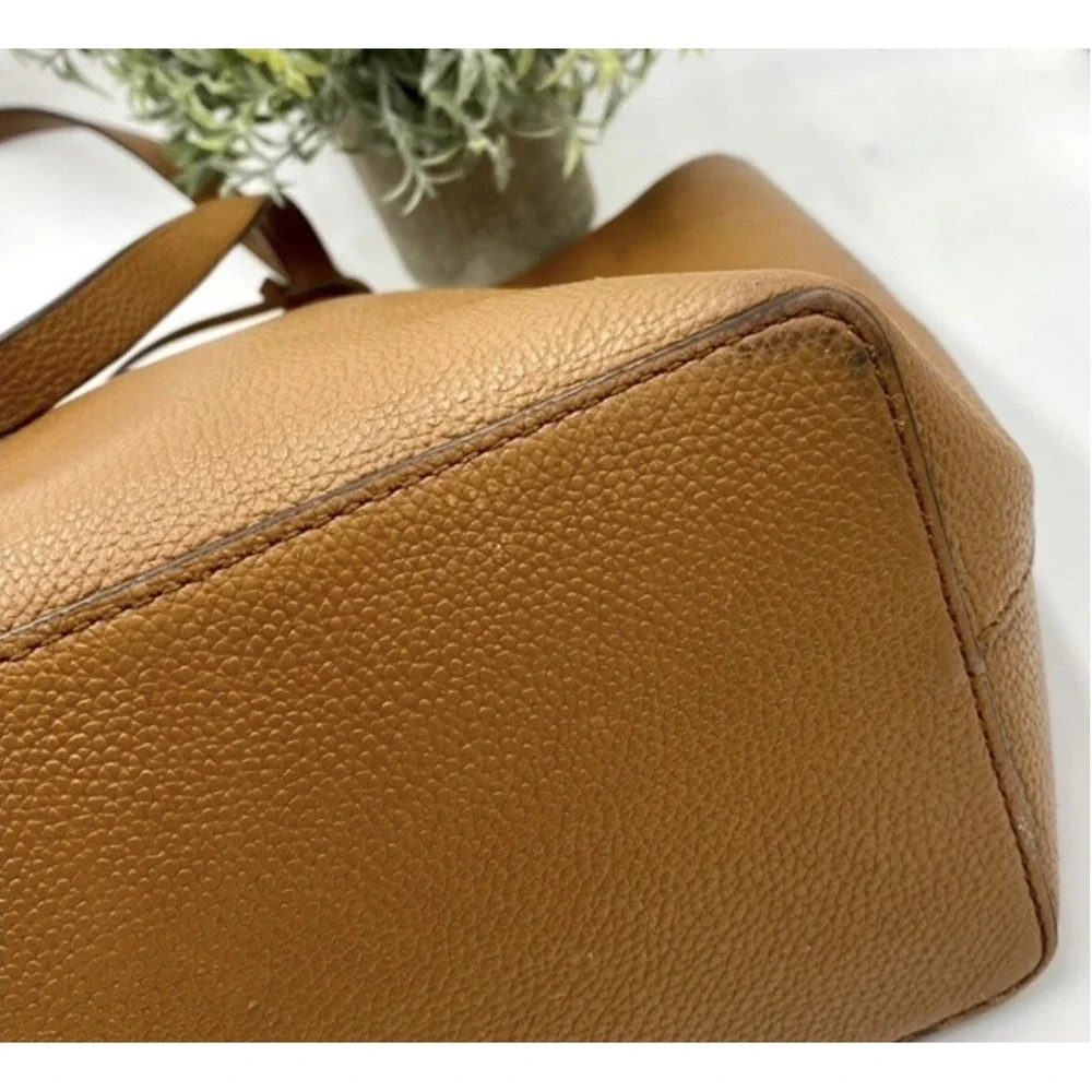 Michael Kors Karson Large Carryall Tote Saddle Luggage Leather (35T&GKRT3L)